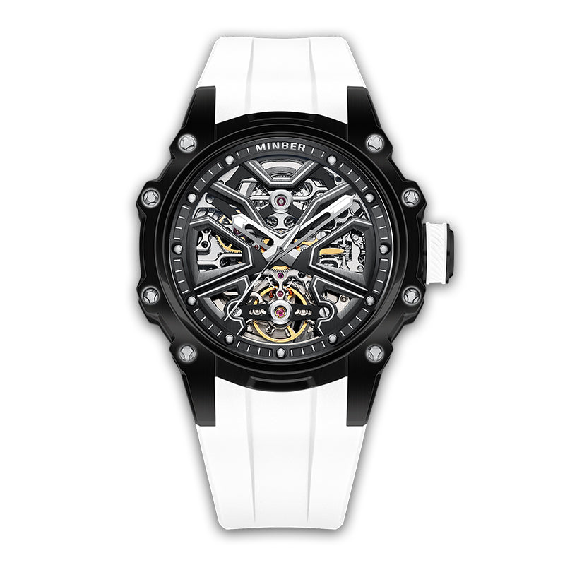 Minber Skeleton Automatic Watch - 8005