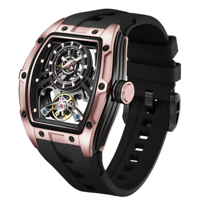 MINBER Automatic Skeleton Watch - Bold Sophistication - 9198-6
