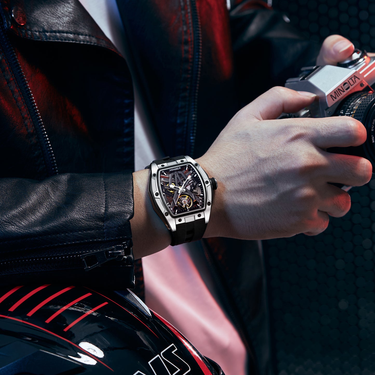 MINBER Automatic Skeleton Watch - 9191