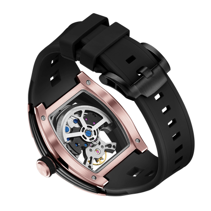 MINBER Automatic Skeleton Watch - Bold Sophistication - 9198-6