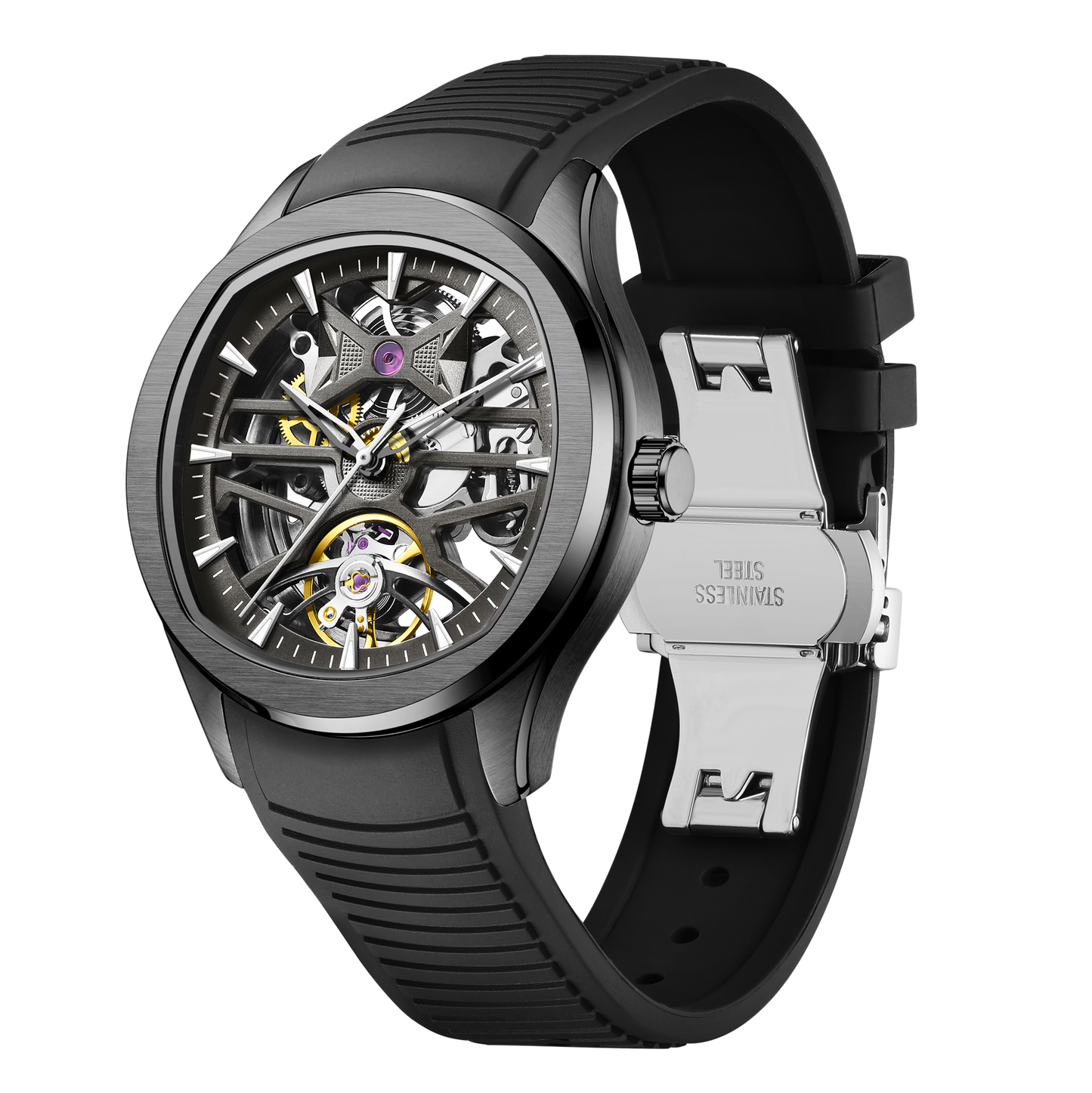 MINBER Automatic Skeleton Watch - Void Engine - 9204-5