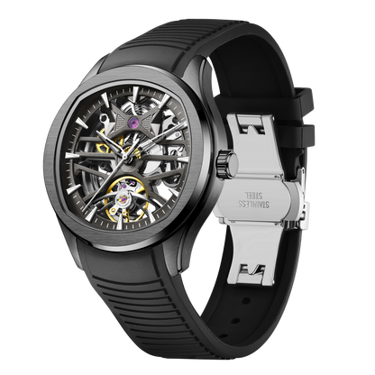 MINBER Automatic Skeleton Watch - Void Engine - 9204-5