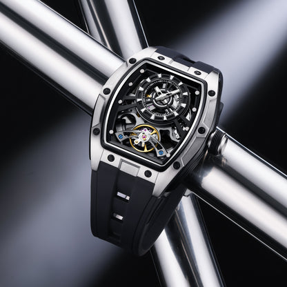 MINBER Automatic Skeleton Watch - Bold Sophistication - 9198-6