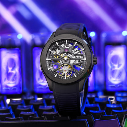 MINBER Automatic Skeleton Watch - Void Engine - 9204-5