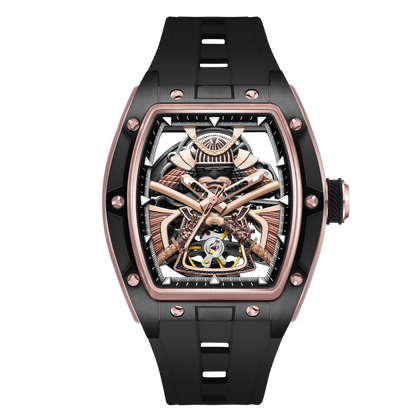 MINBER Automatic Skeleton Watch - Samurai - 9198-5