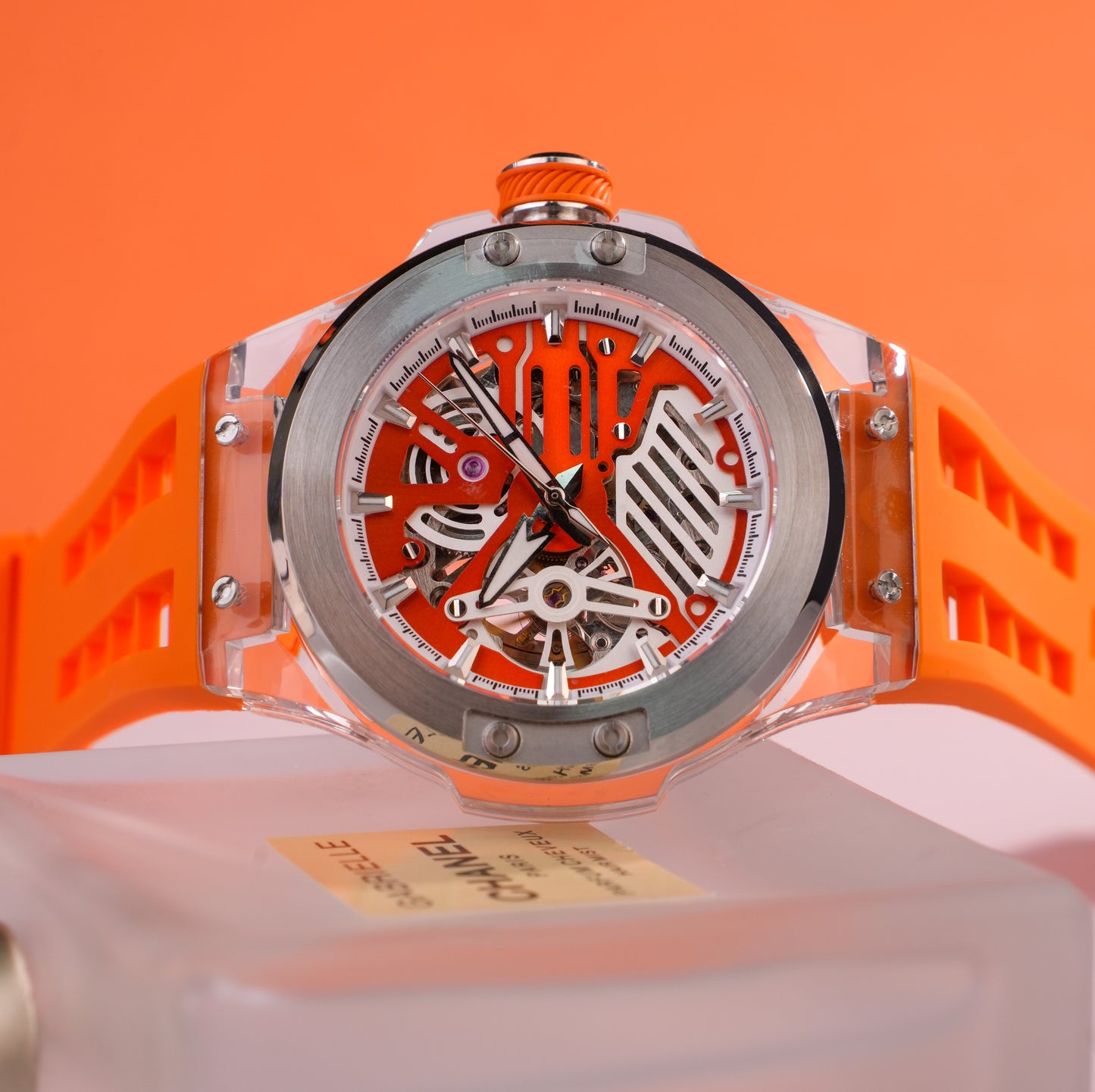 Minber Skeleton Automatic Watch - 9018
