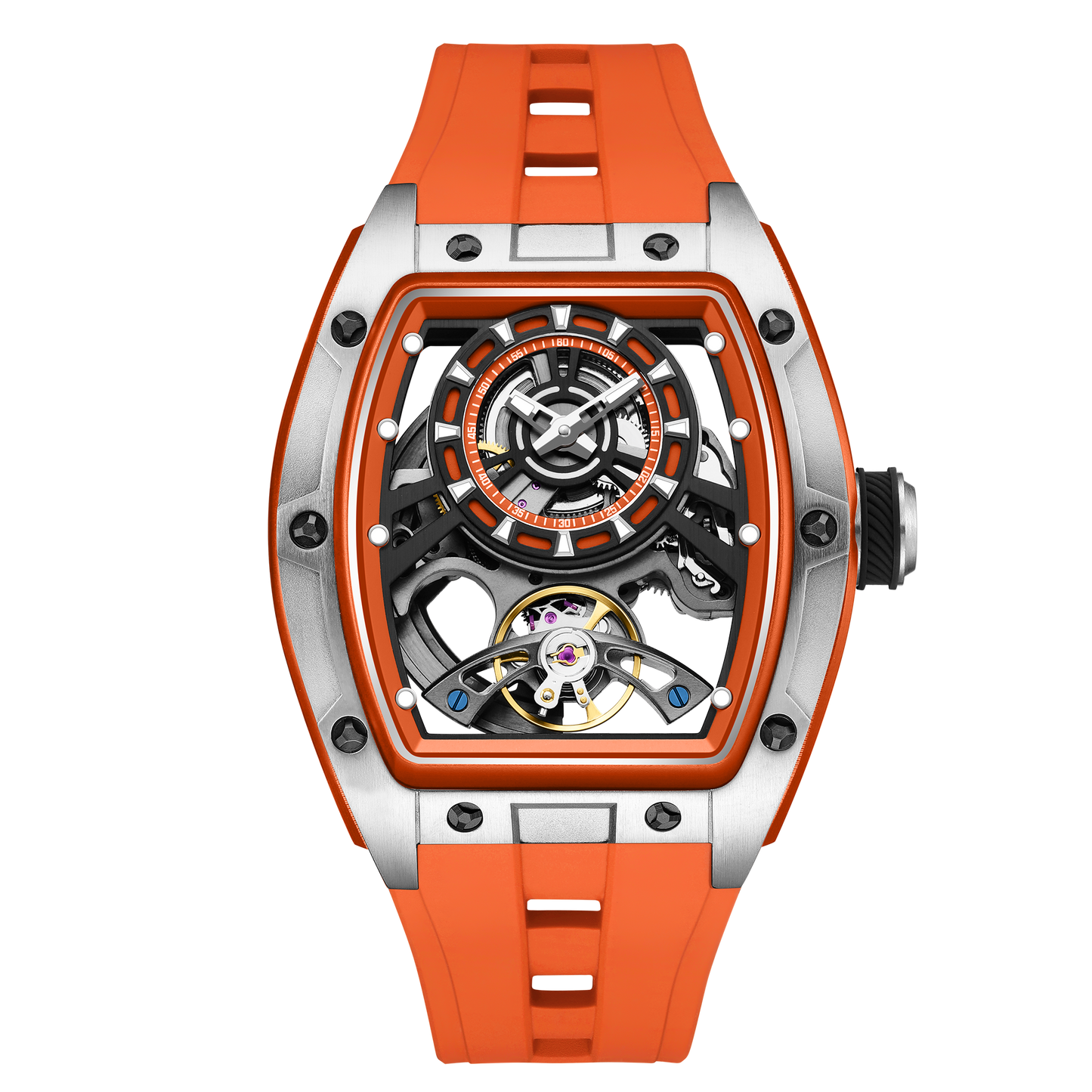 MINBER Automatic Skeleton Watch - Bold Sophistication - 9198-6
