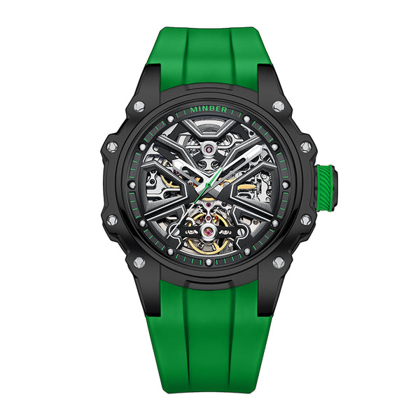 Minber Skeleton Automatic Watch - 8005