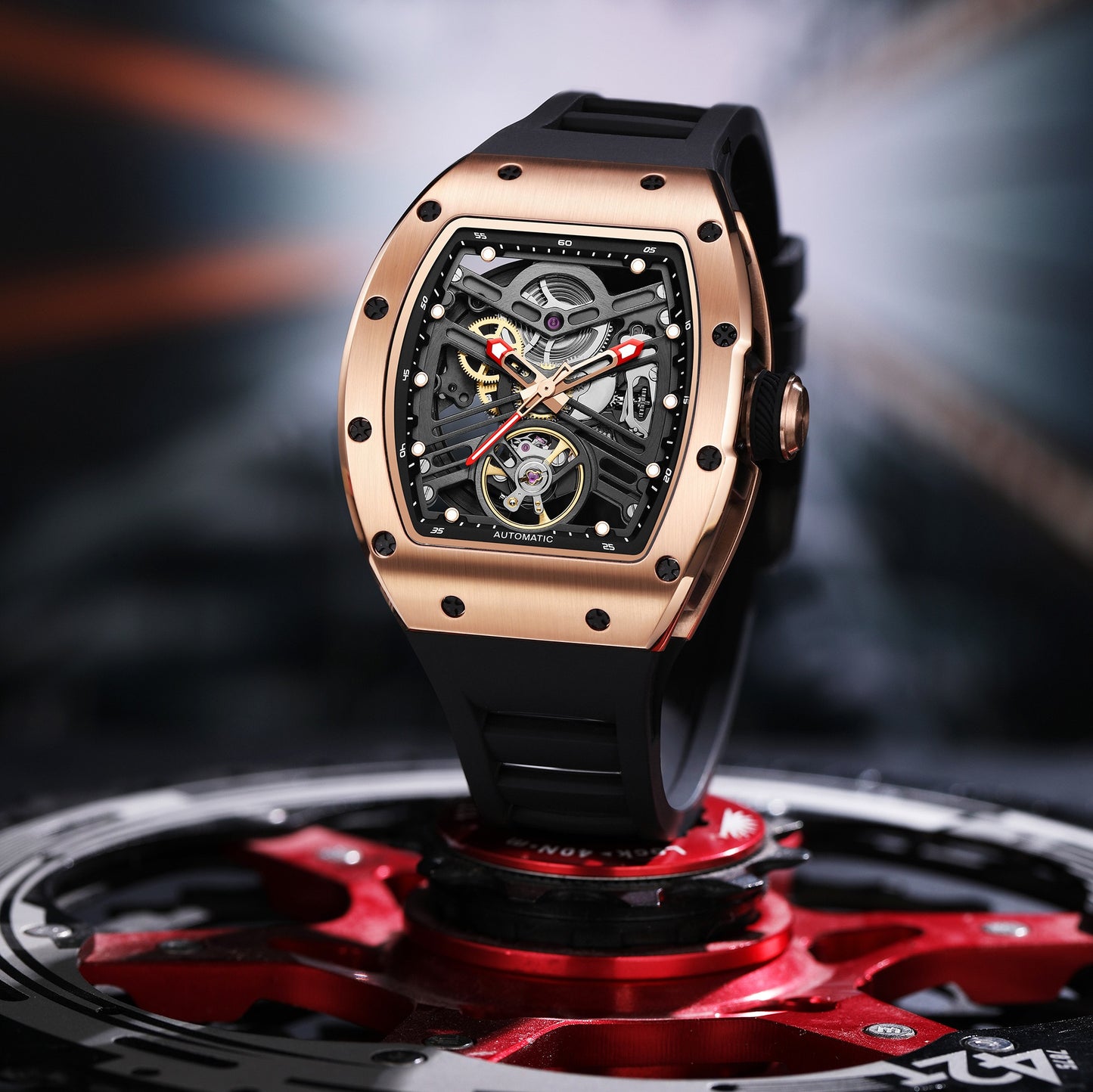 MINBER Automatic Skeleton Watch - Memento Automaton - 9190-13