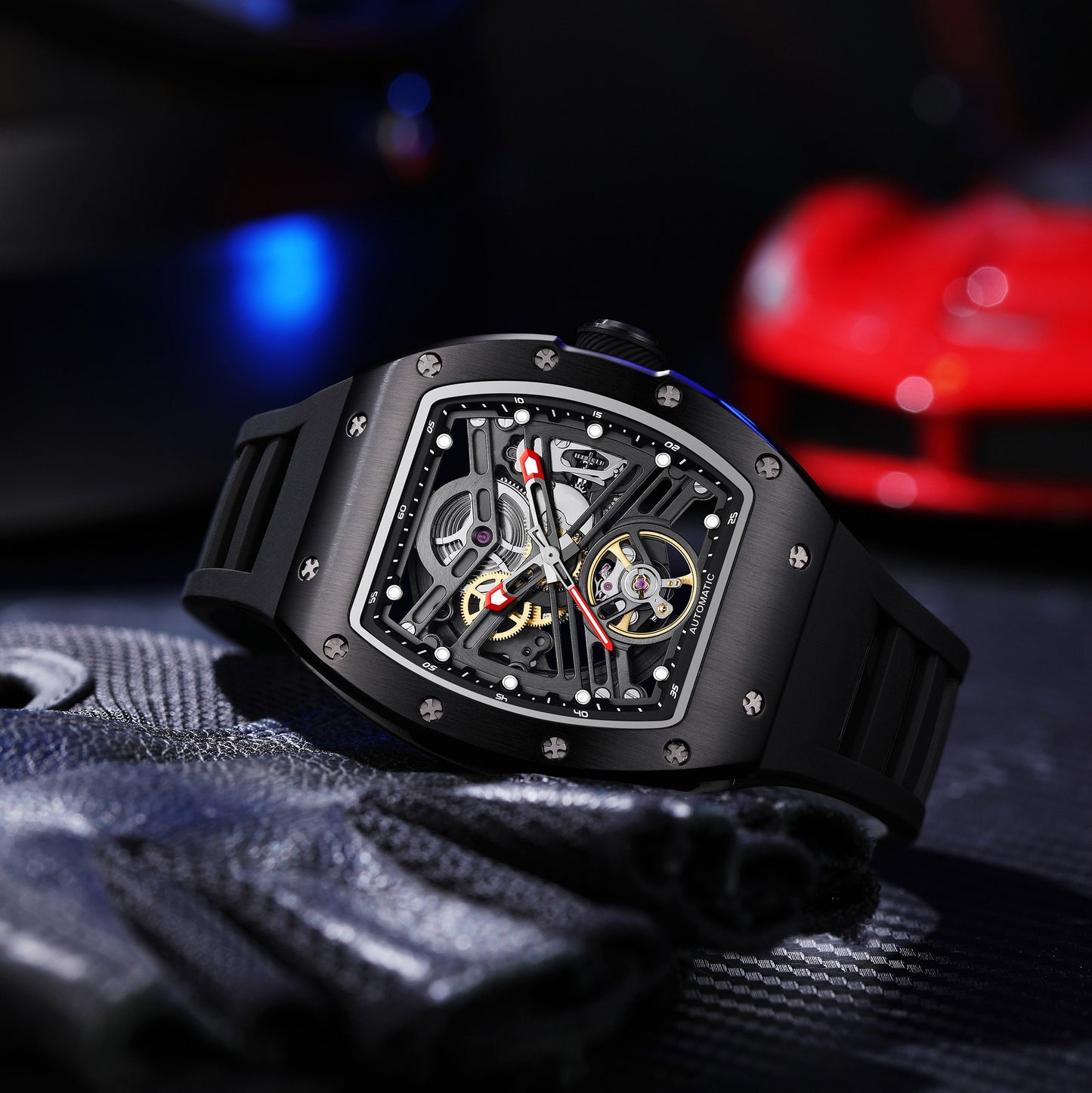 MINBER Automatic Skeleton Watch - Memento Automaton - 9190-13