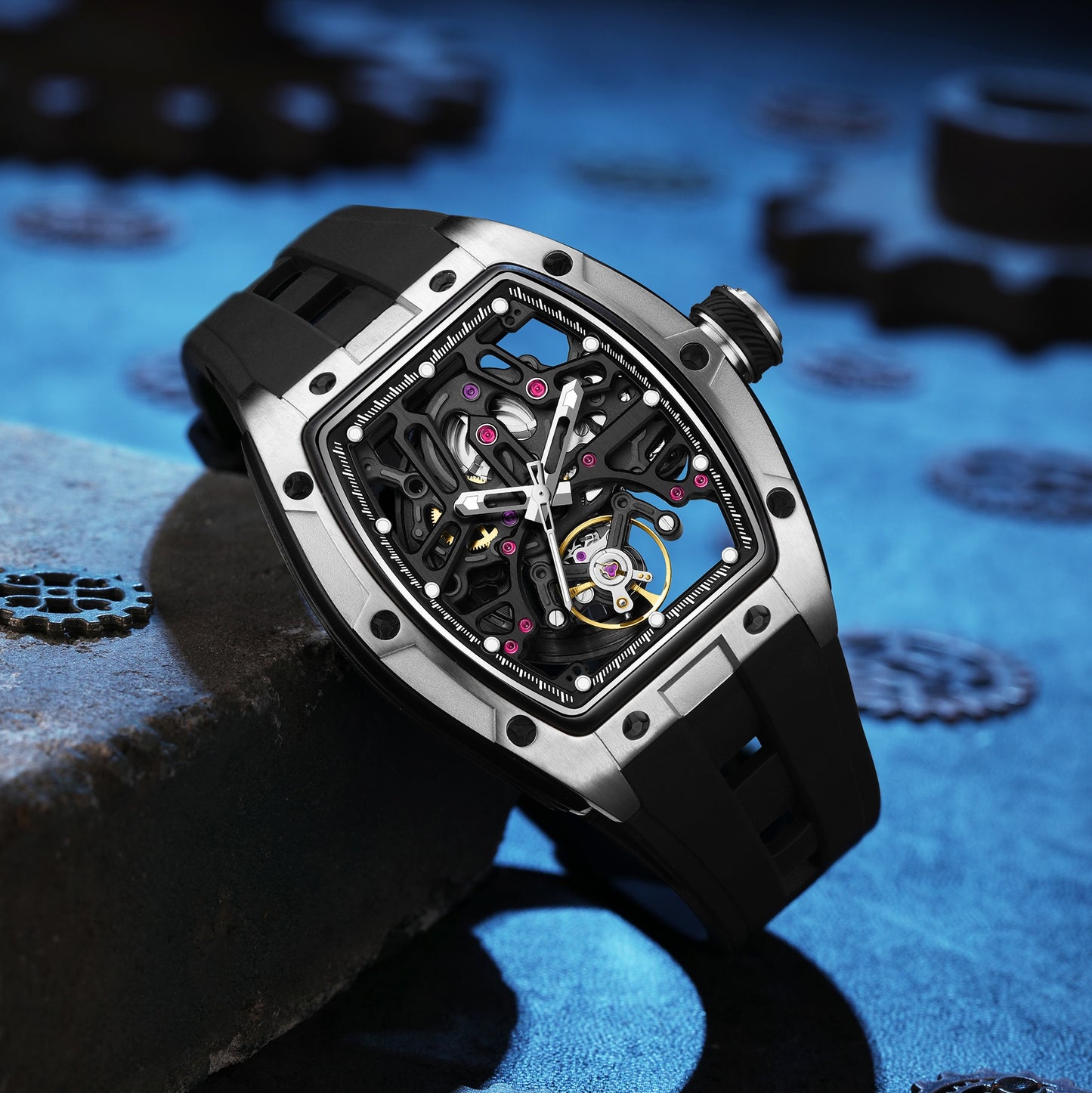 MINBER Automatic Skeleton Watch - Horizon Forge - 9198-1