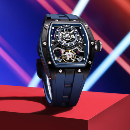 MINBER Automatic Skeleton Watch - Bold Sophistication - 9198-6