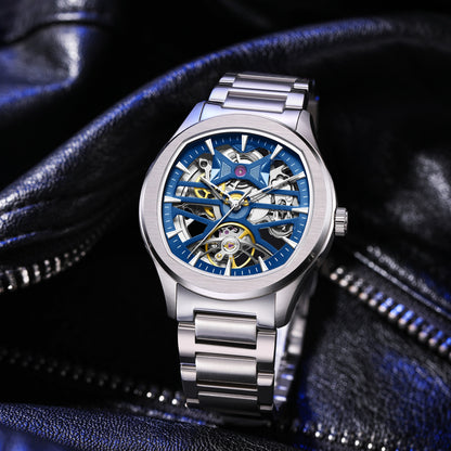 MINBER Automatic Skeleton Watch - Void Engine - 9204-5