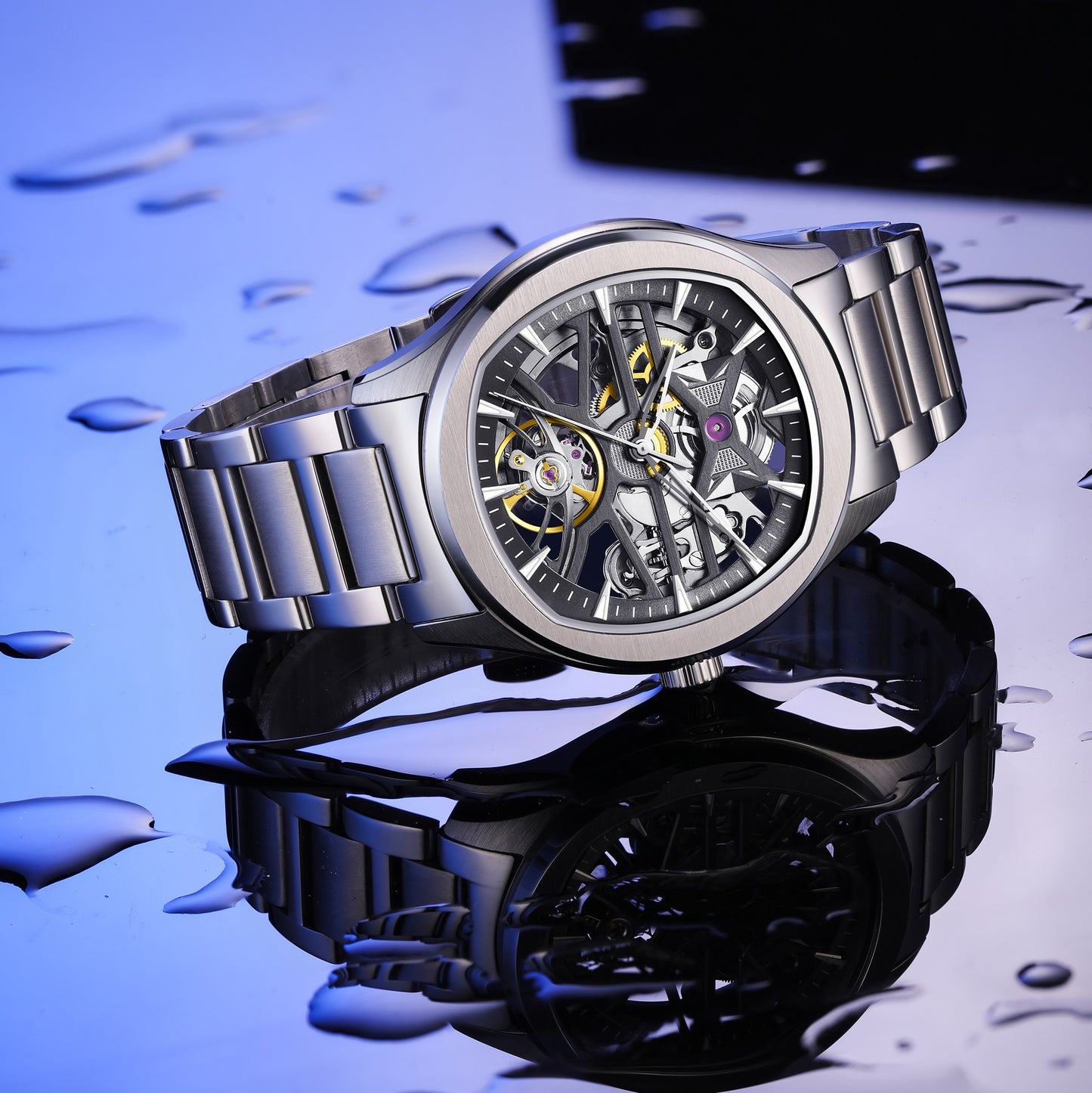 MINBER Automatic Skeleton Watch - Void Engine - 9204-5