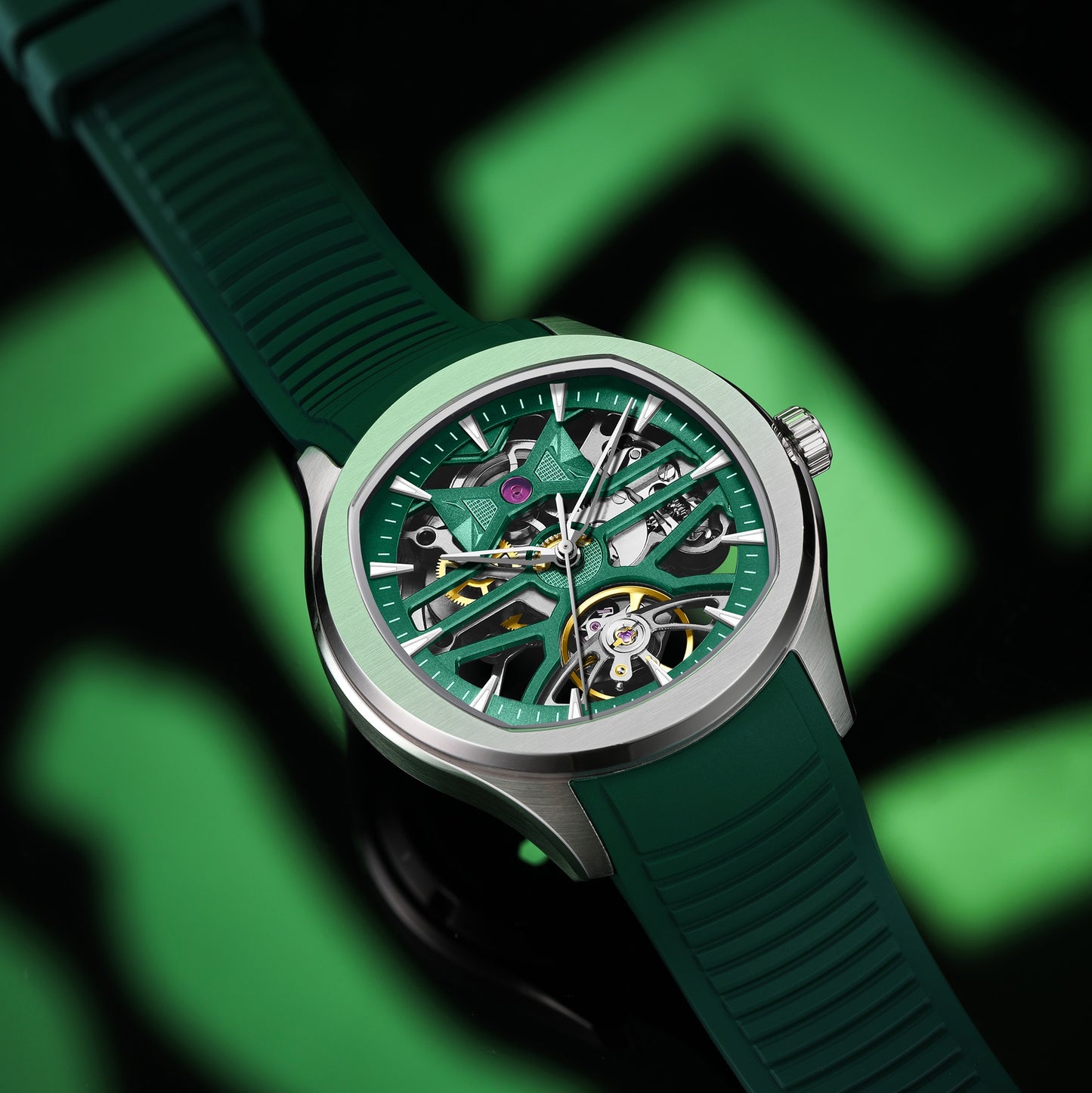 MINBER Automatic Skeleton Watch - Void Engine - 9204-5