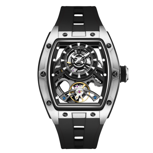 MINBER Automatic Skeleton Watch - Bold Sophistication - 9198-6