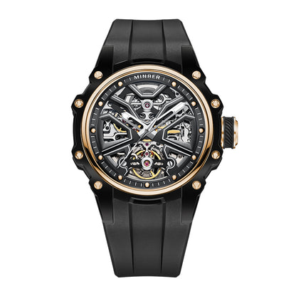 Minber Skeleton Automatic Watch - 8005