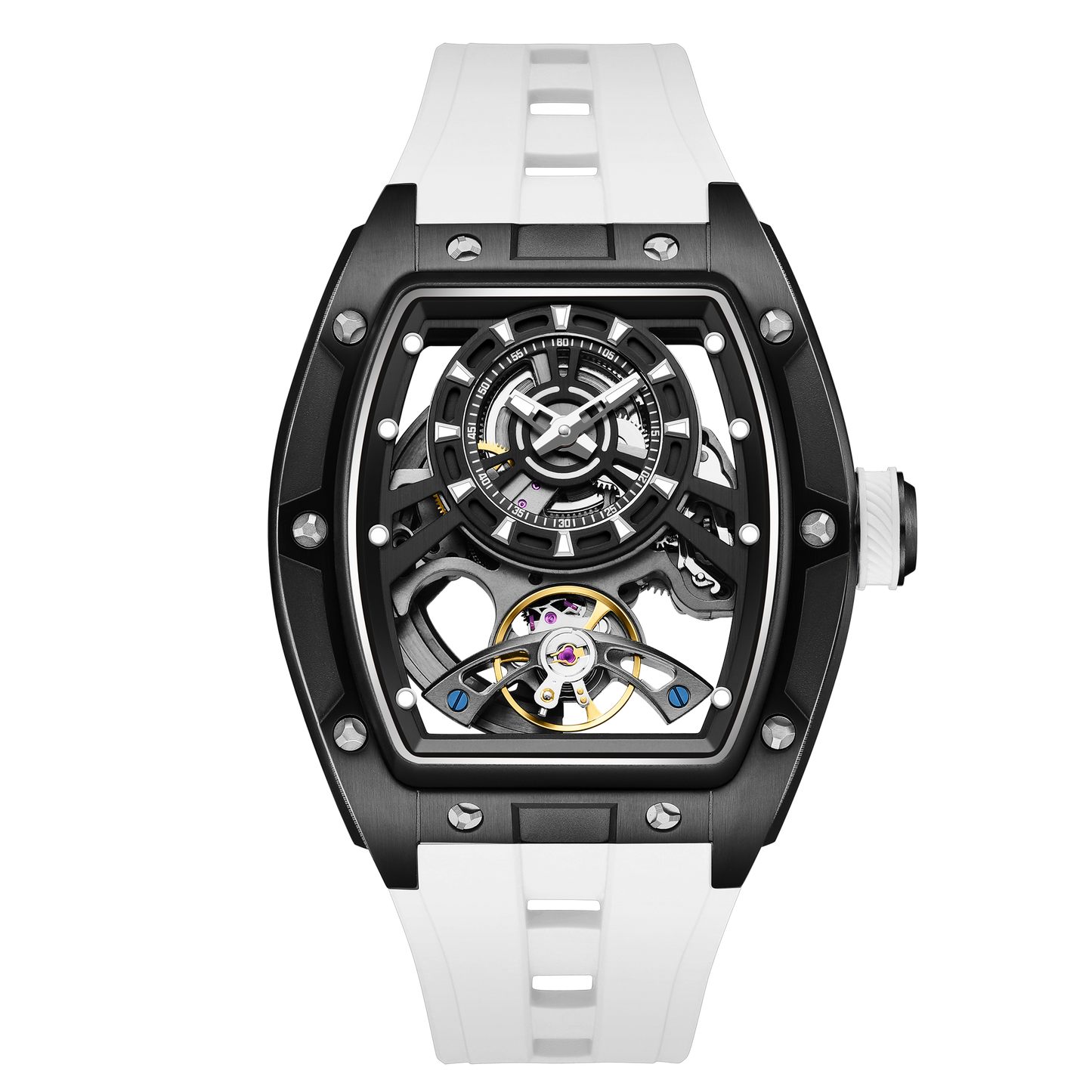 MINBER Automatic Skeleton Watch - Bold Sophistication - 9198-6