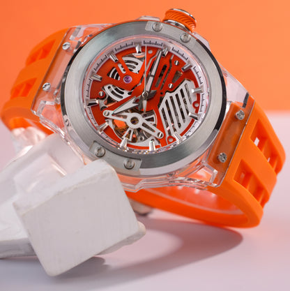 Minber Skeleton Automatic Watch - 9018