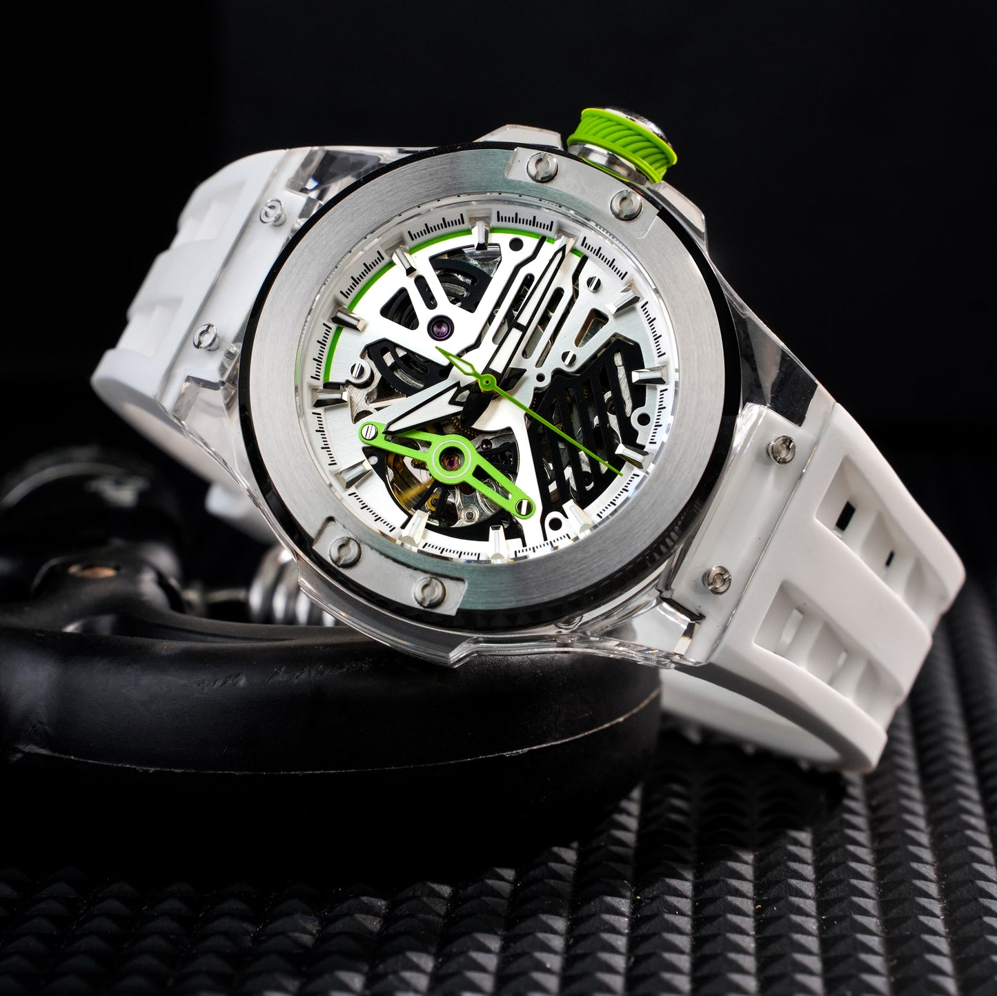 Minber Skeleton Automatic Watch - 9018