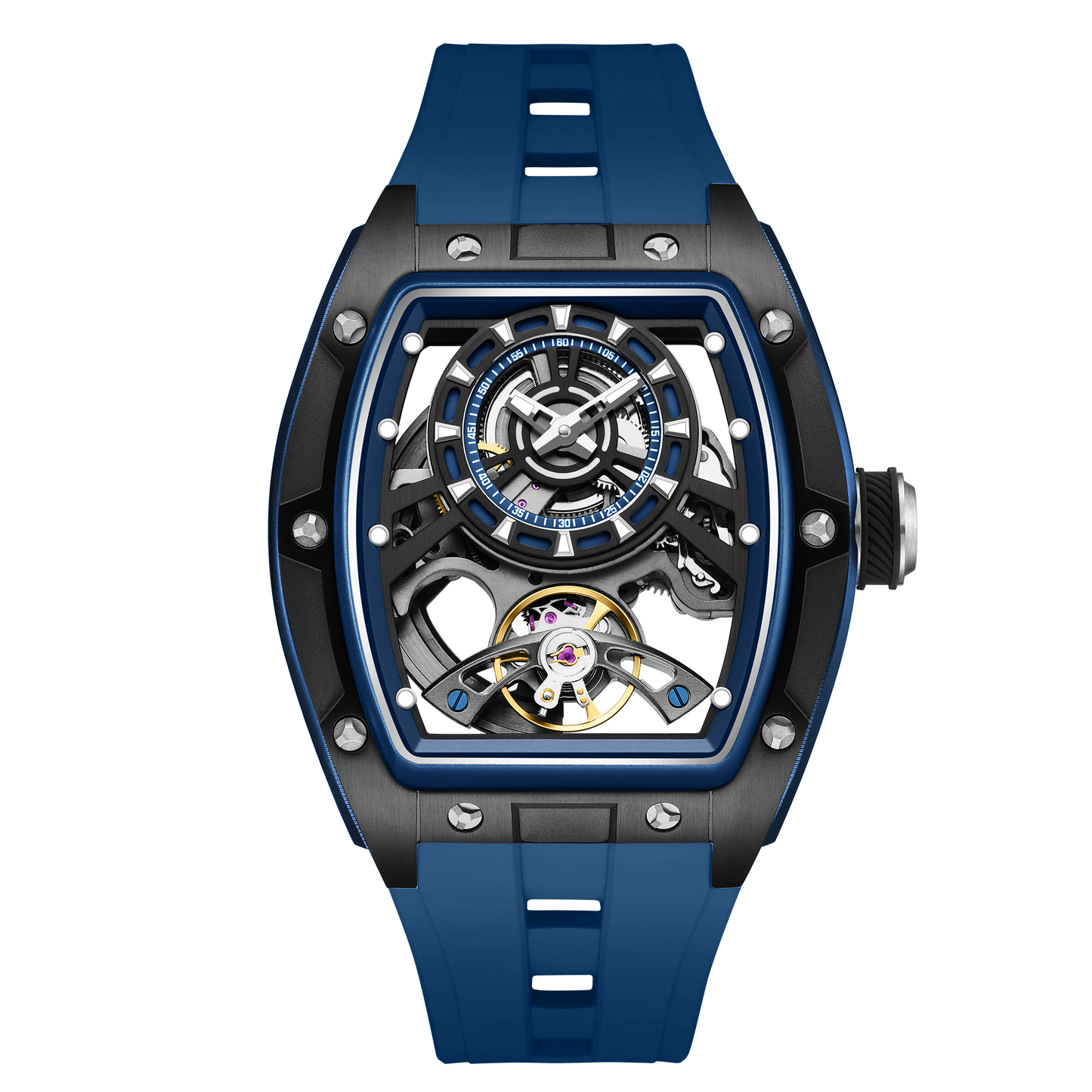 MINBER Automatic Skeleton Watch - Bold Sophistication - 9198-6