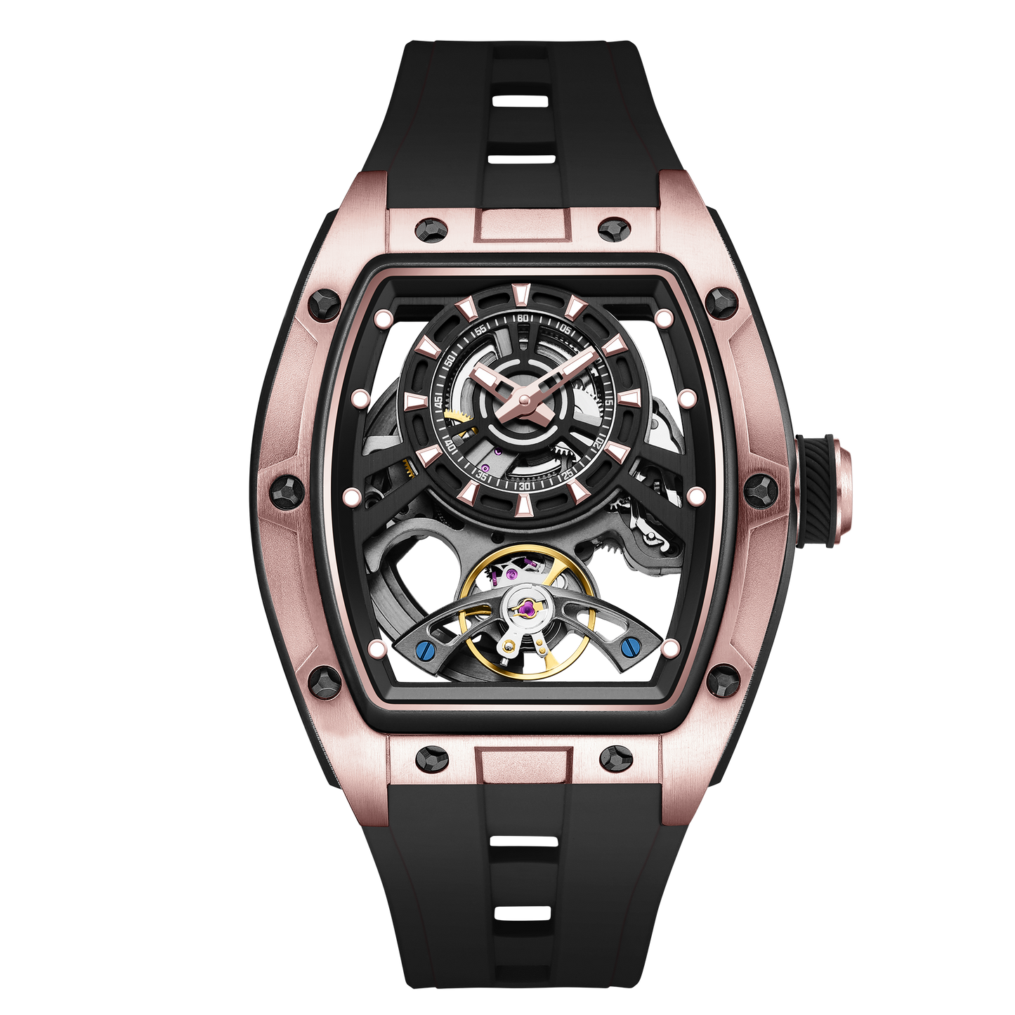 MINBER Automatic Skeleton Watch - Bold Sophistication - 9198-6