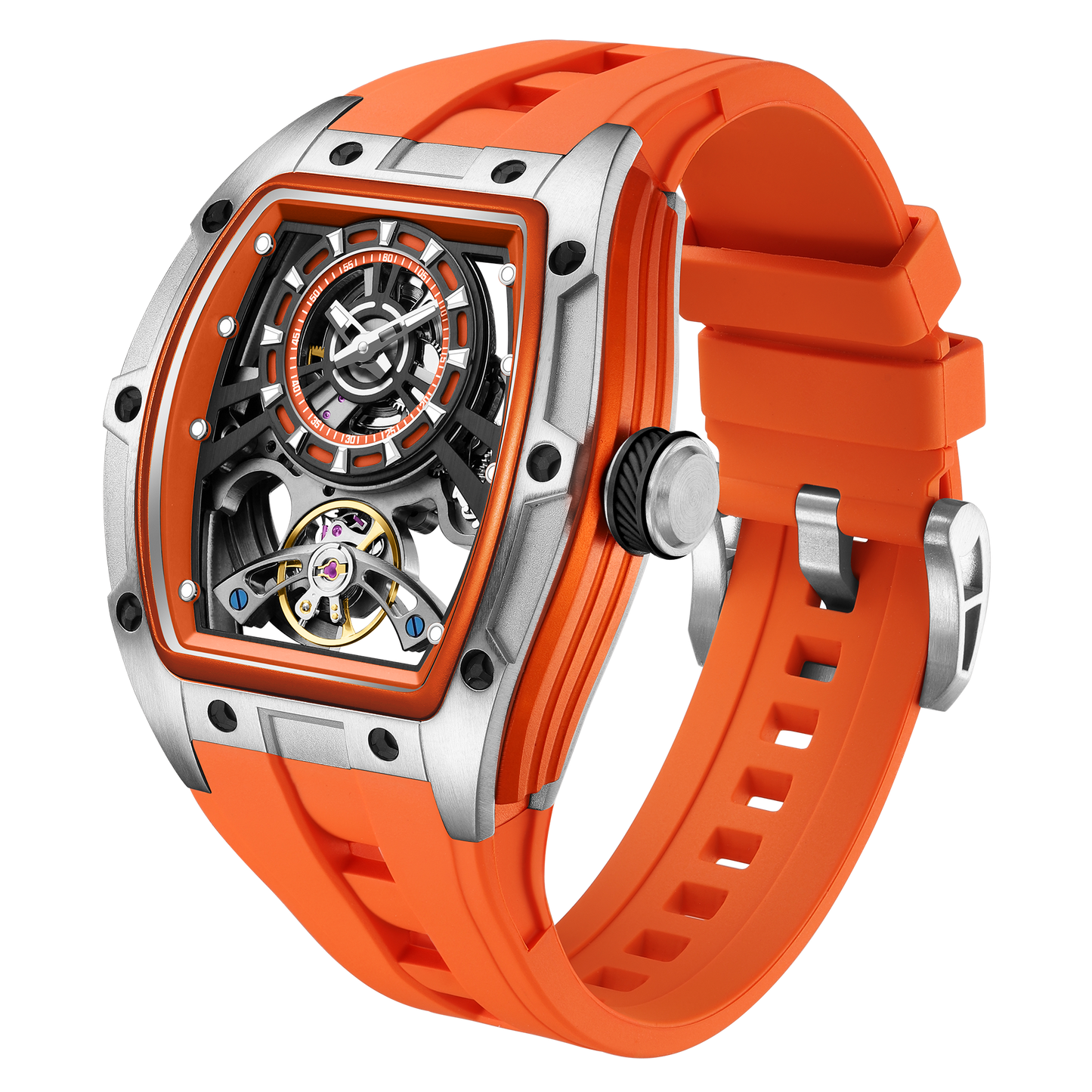 MINBER Automatic Skeleton Watch - Bold Sophistication - 9198-6