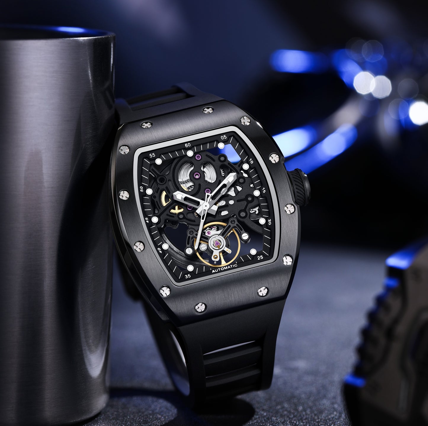 MINBER Automatic Skeleton Watch - 9190-12