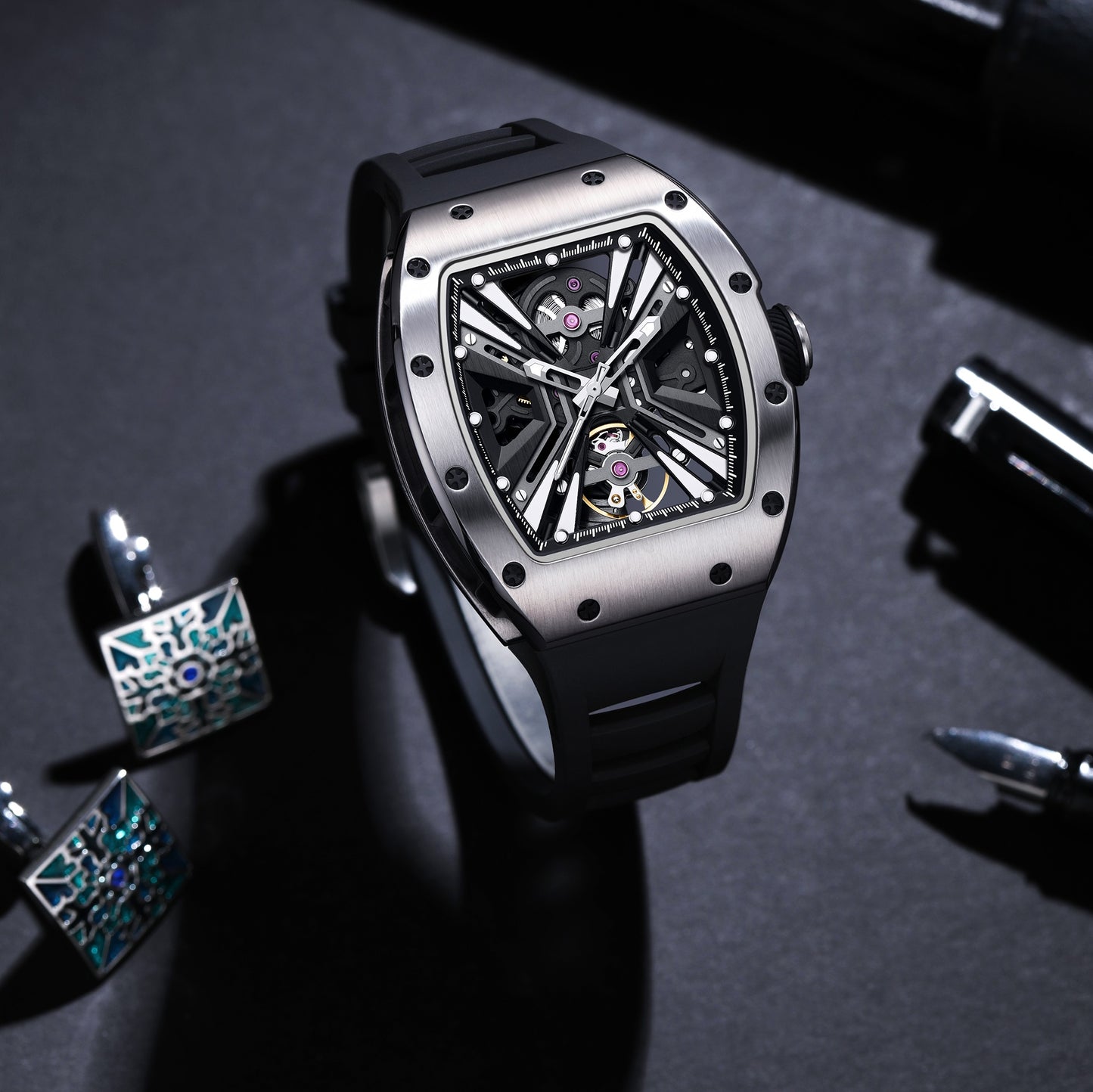 MINBER Automatic Skeleton Watch - 9190-4