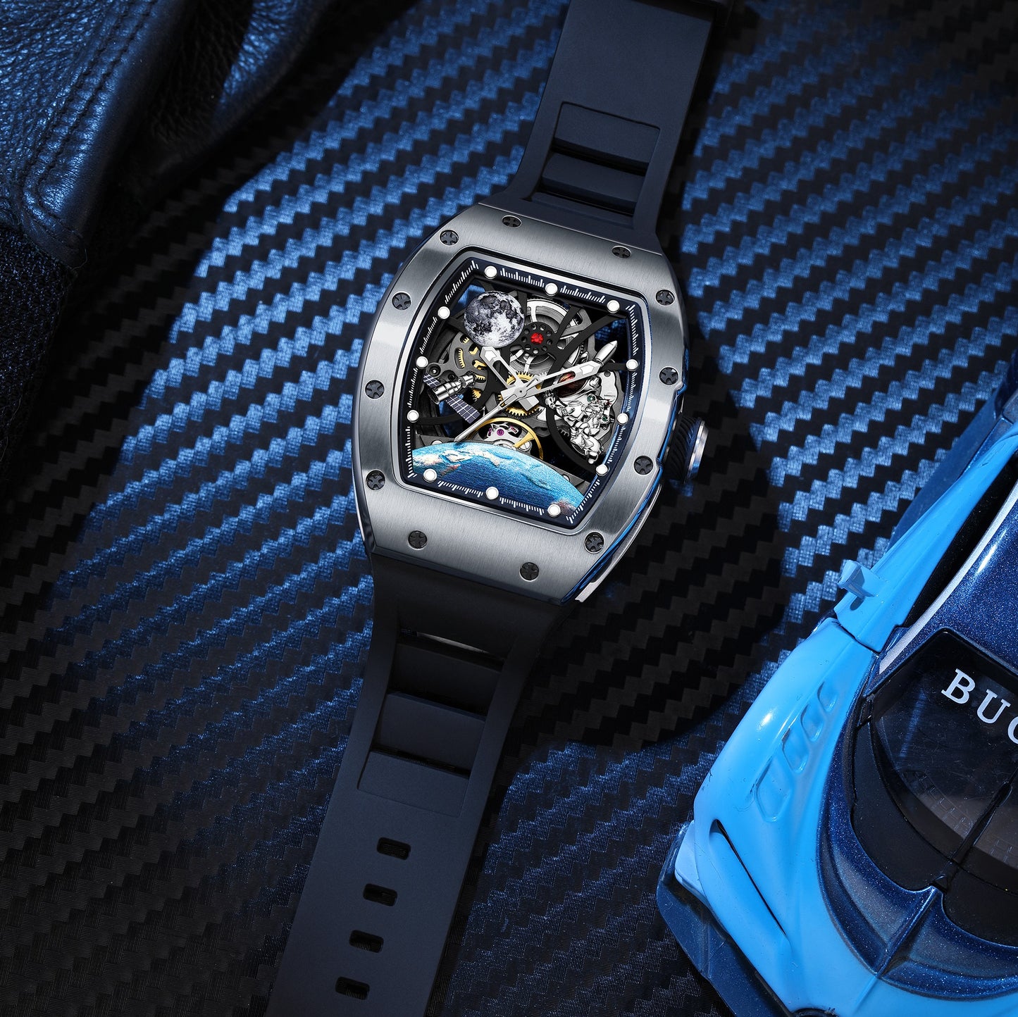 MINBER Automatic Skeleton Watch - Terra Pulse - 9190-14