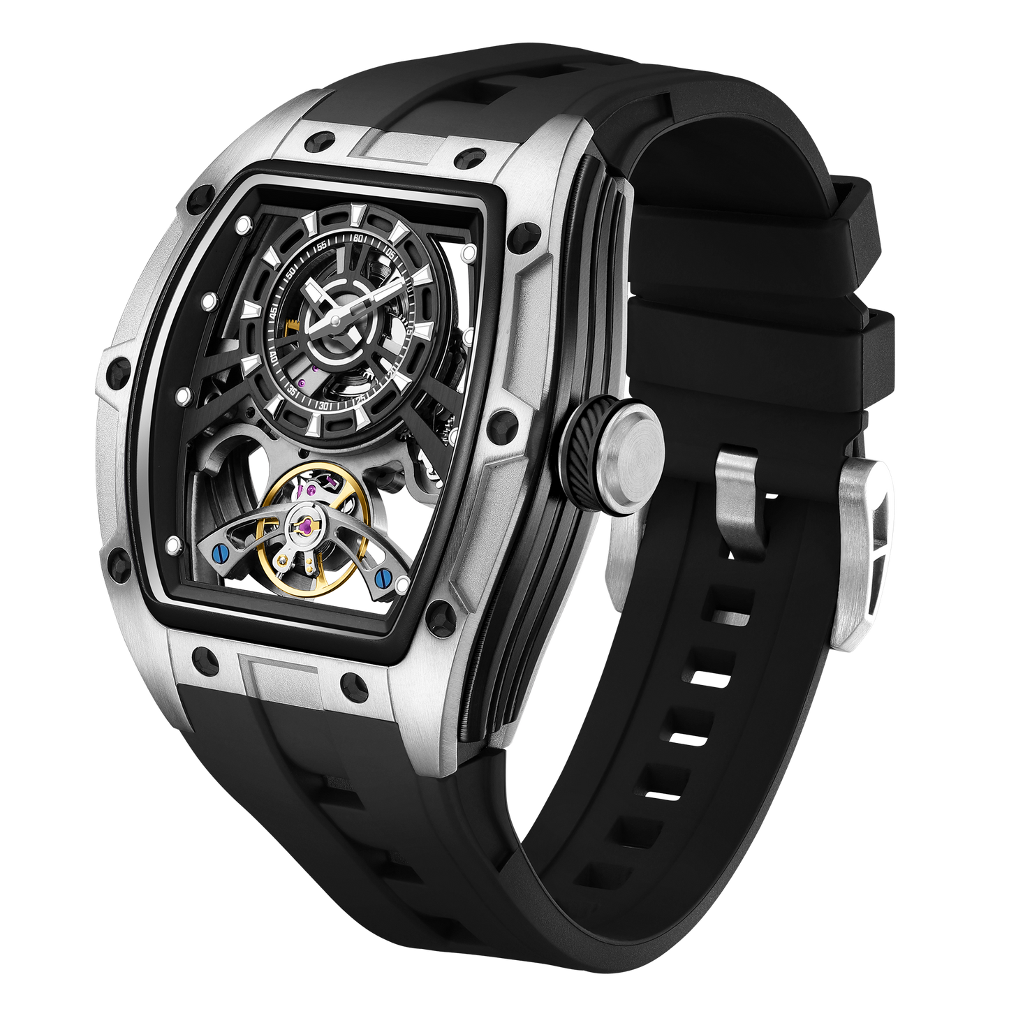 MINBER Automatic Skeleton Watch - Bold Sophistication - 9198-6