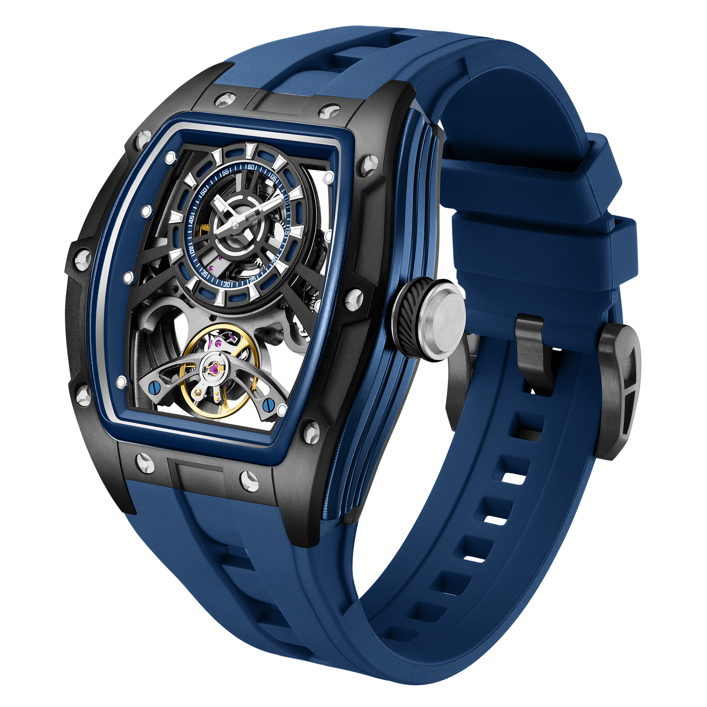 MINBER Automatic Skeleton Watch - Bold Sophistication - 9198-6