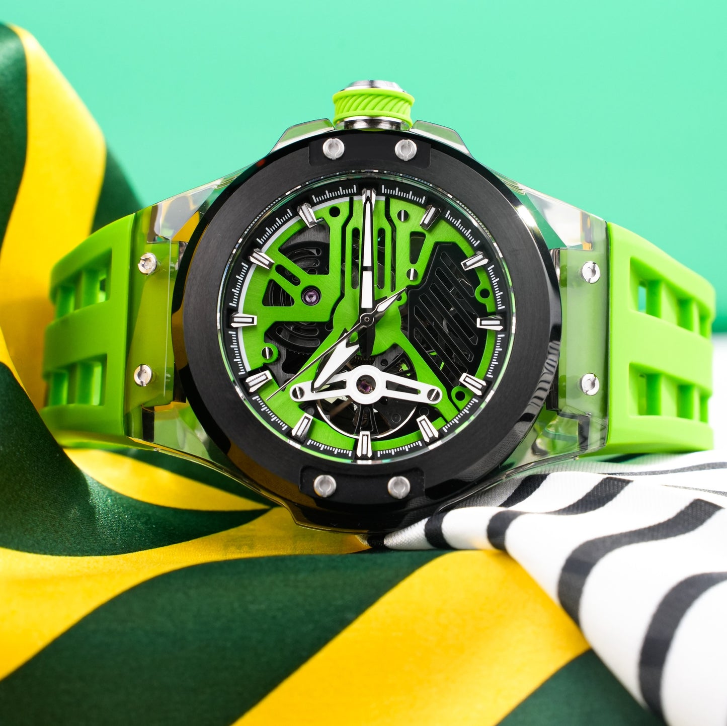 Minber Skeleton Automatic Watch - 9018