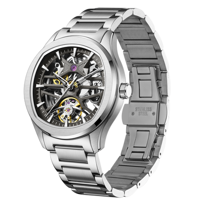 MINBER Automatic Skeleton Watch - Void Engine - 9204-5