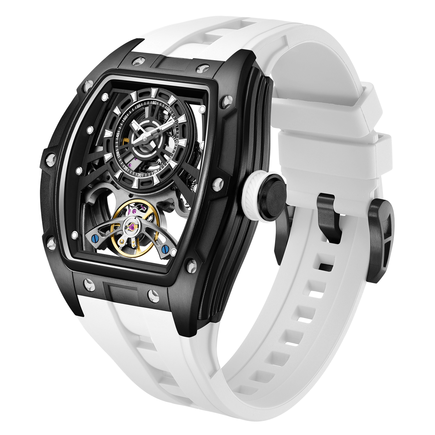 MINBER Automatic Skeleton Watch - Bold Sophistication - 9198-6