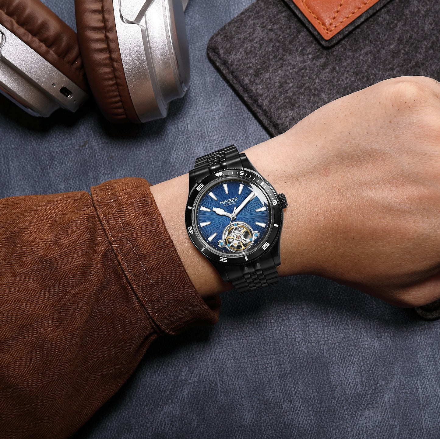 Minber Automatic Skeleton Watch - 9164