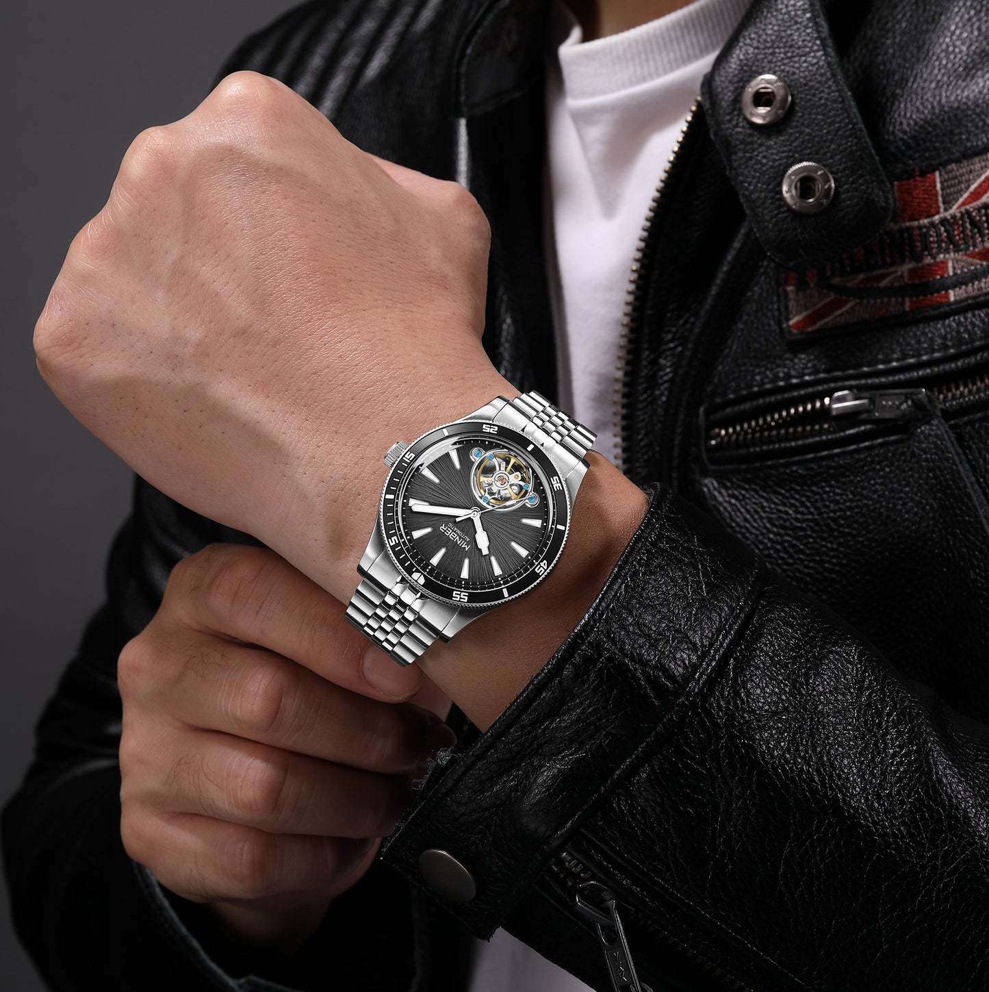 Minber Automatic Skeleton Watch - 9164