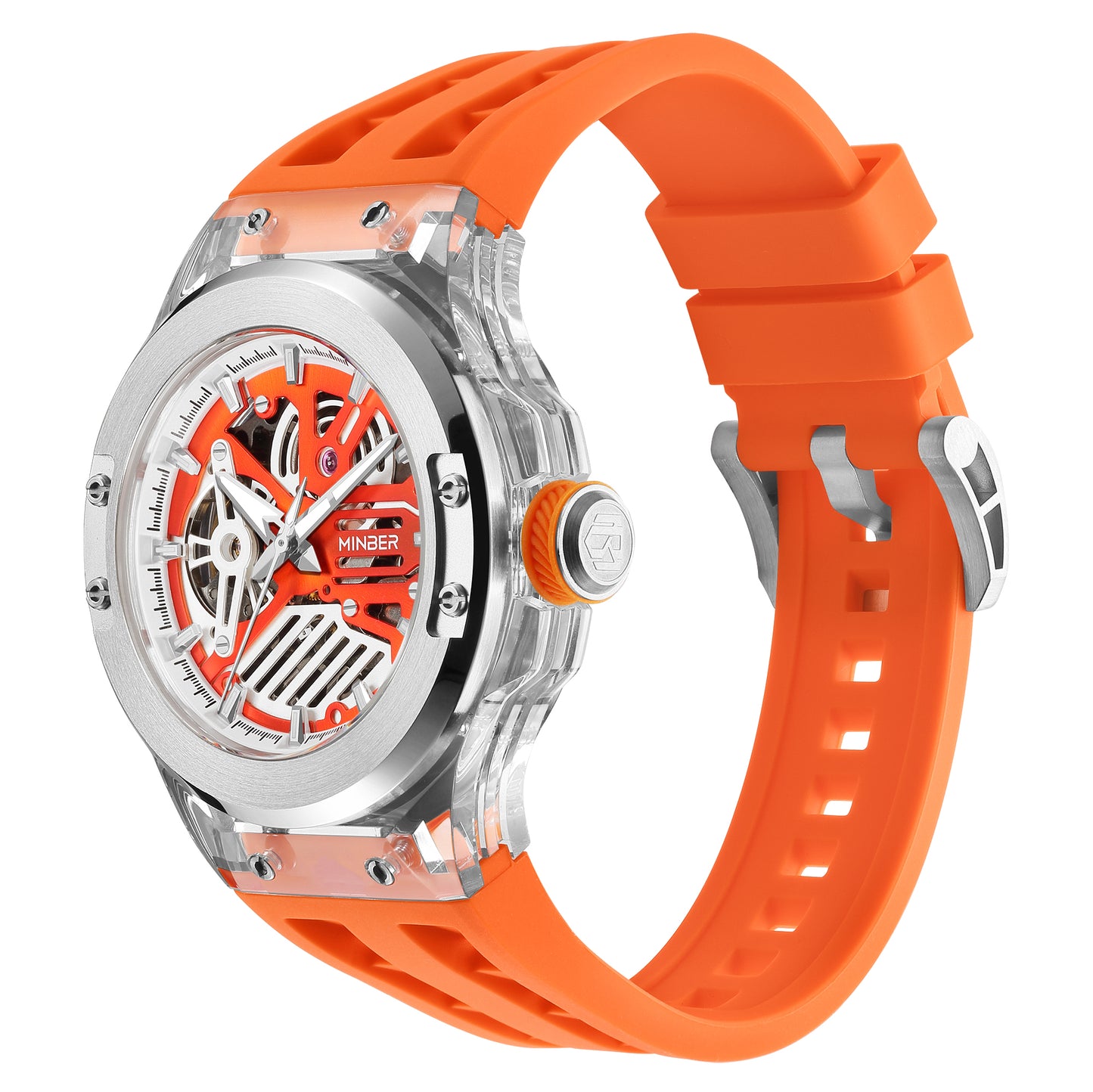 Minber Skeleton Automatic Watch - 9018
