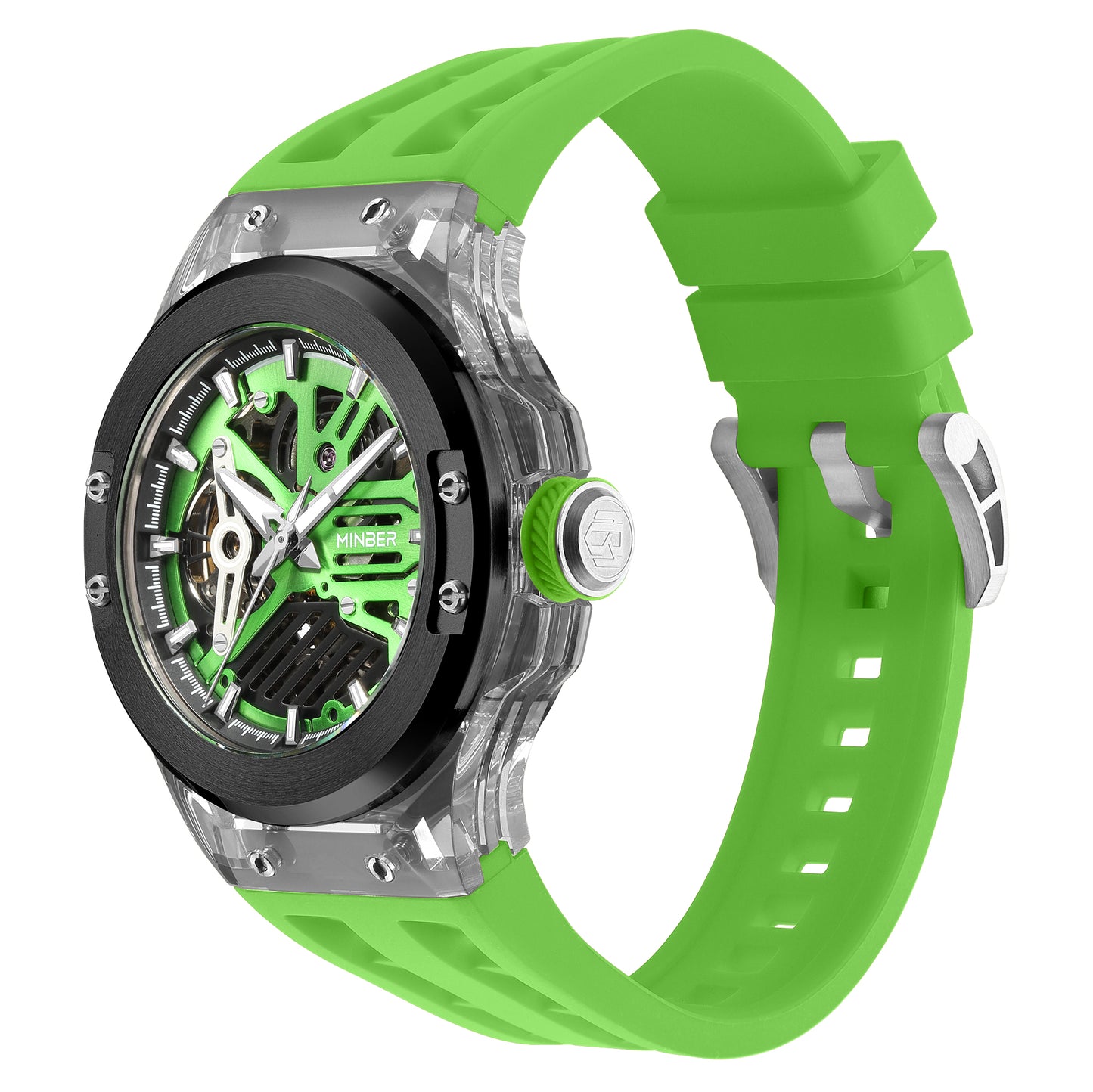 Minber Skeleton Automatic Watch - 9018