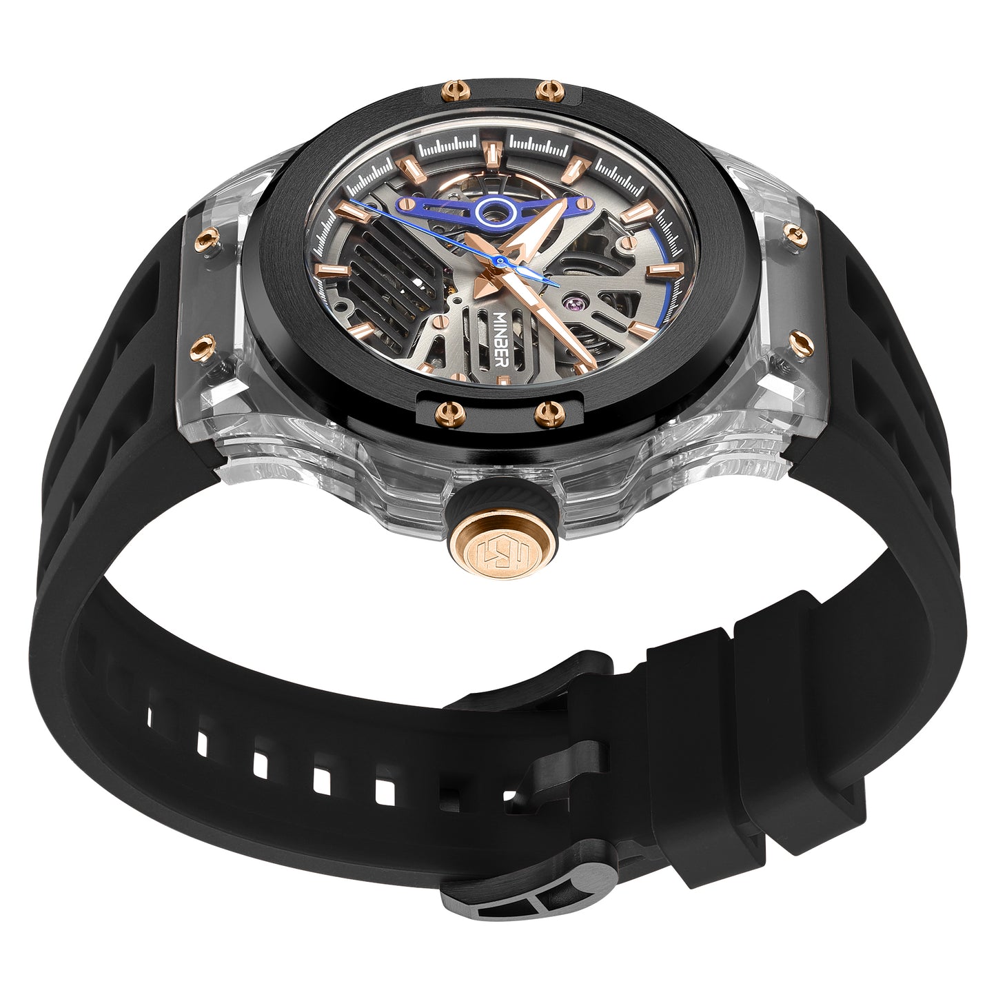 Minber Skeleton Automatic Watch - 9018