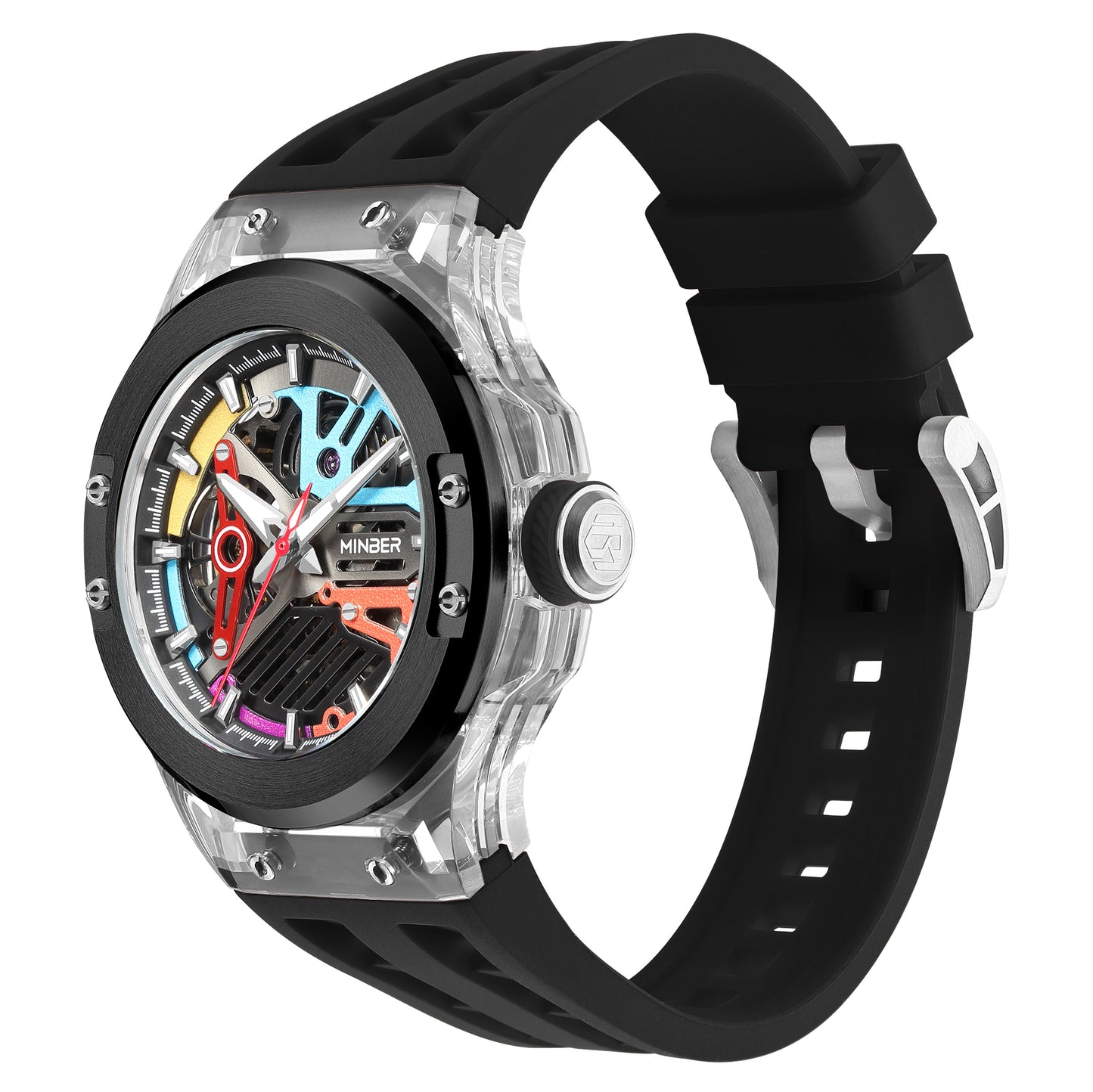 Minber Skeleton Automatic Watch - 9018