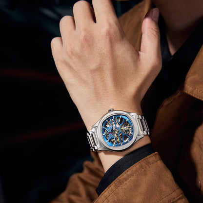 MINBER Automatic Skeleton Watch - Void Engine - 9204-5