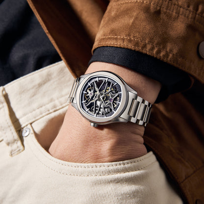 MINBER Automatic Skeleton Watch - Void Engine - 9204-5