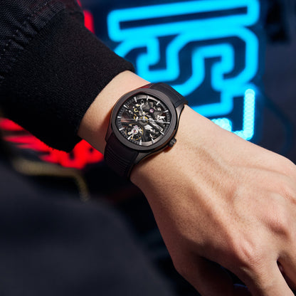 MINBER Automatic Skeleton Watch - Void Engine - 9204-5