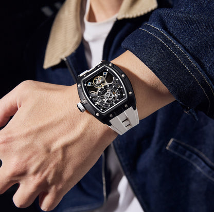 MINBER Automatic Skeleton Watch - Bold Sophistication - 9198-6