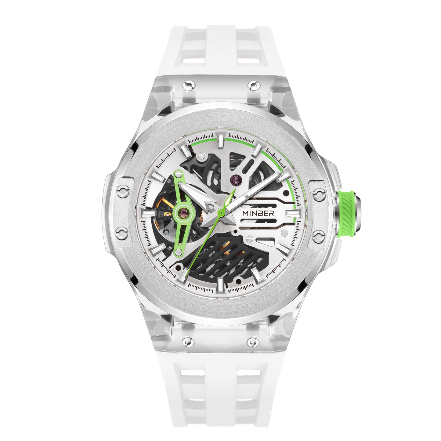 Minber Skeleton Automatic Watch - 9018