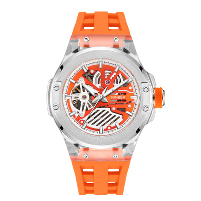 Minber Skeleton Automatic Watch - 9018