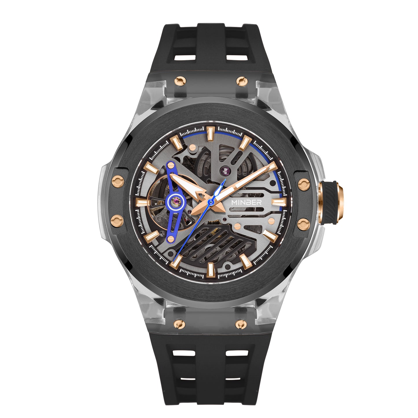 Minber Skeleton Automatic Watch - 9018