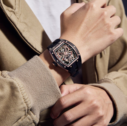 MINBER Automatic Skeleton Watch - Samurai - 9198-5