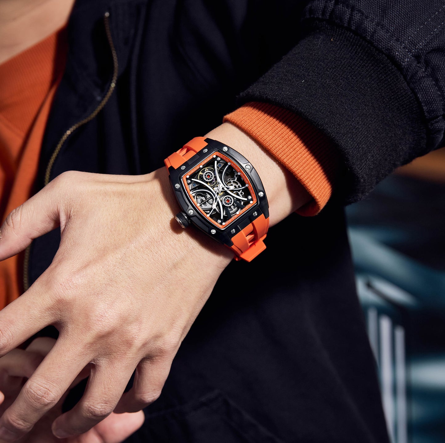 MINBER Automatic Skeleton Watch - 9198-4